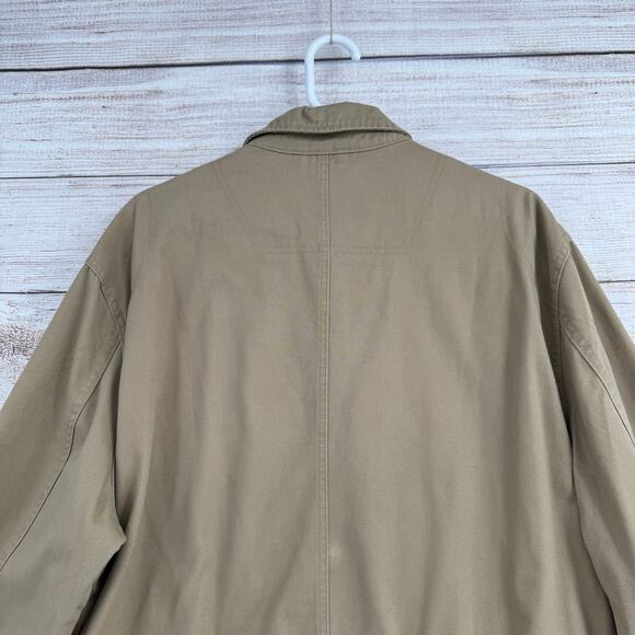 Timberland Brookfield Mountain Twill Bomber Jacket Mens XL Beige Cargo Explorer - Picture 4 of 14